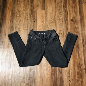 Black low rise jeans